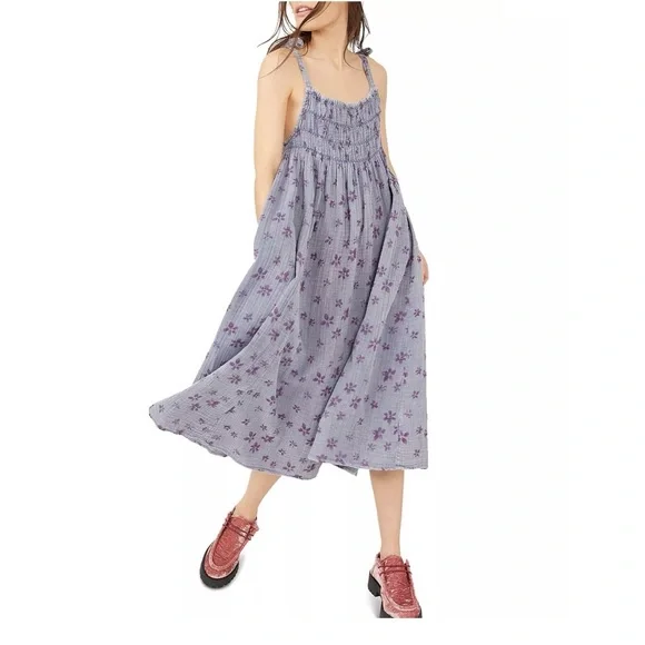Free People | Dresses | Free People Azure Lilac Tempest Combo Dress |  Poshmark